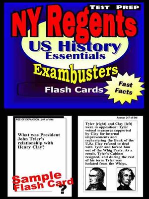 cover image of NY Regents United States History Test Prep Review - Exambusters Flashcards